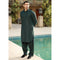 Eminent Men's Trim Fit Plain Shalwar Suits - Green