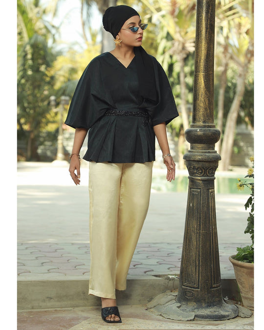 Eminent Women's Silk Co-Ord Suit - Black, Women Co-Ord Set, Eminent, Chase Value