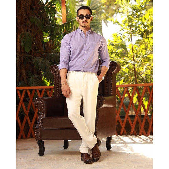 Eminent Men's Saturday Check Shirt - Light Purple, Men's Shirts, Eminent, Chase Value