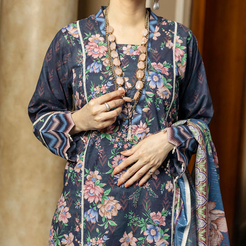 Eminent Cambric Printed Unstitched 3Pcs Suit - 2, Women, 3Pcs Shalwar Suit, Eminent, Chase Value