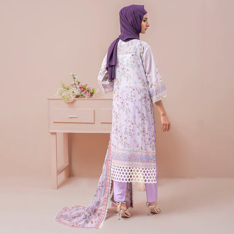 Eminent Printed Digital Lawn With Chiffon Dupatta Unstitched 3Pcs Suit - ES24LP3P12, Women, 3Pcs Shalwar Suit, Eminent, Chase Value