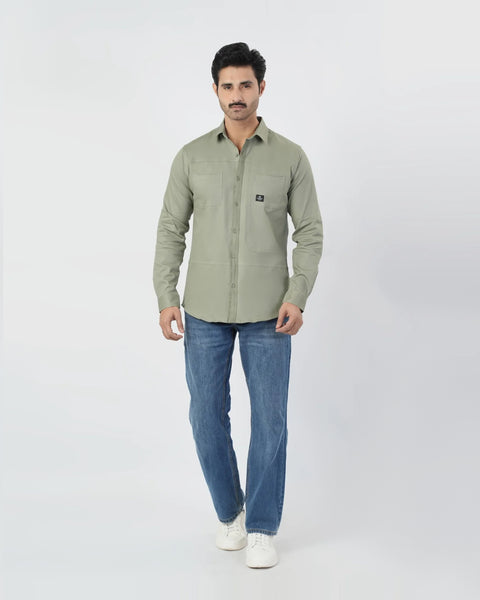 Twill Textured Casual Shirt