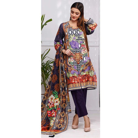 Eminent Digital Printed Cotton 3 Pcs Un-Stitched Suit - 07, Women, 3Pcs Shalwar Suit, Eminent, Chase Value