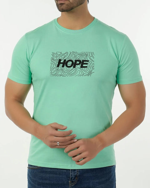 Men's Round Neck Half Sleeves Printed T-Shirt
