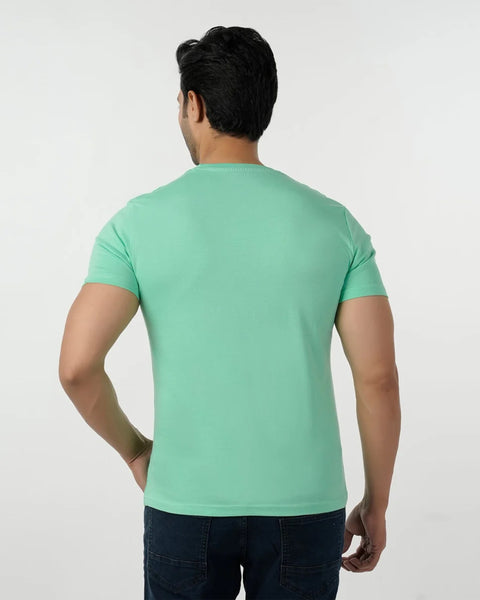 Men's Round Neck Half Sleeves Printed T-Shirt
