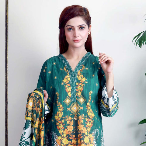 Eminent Digital Lawn Unstitched 3Pcs Suit - V2-12, Women, 3Pcs Shalwar Suit, Eminent, Chase Value