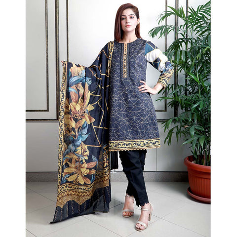 Eminent Digital Lawn Unstitched 3Pcs Suit - V2-16, Women, 3Pcs Shalwar Suit, Eminent, Chase Value