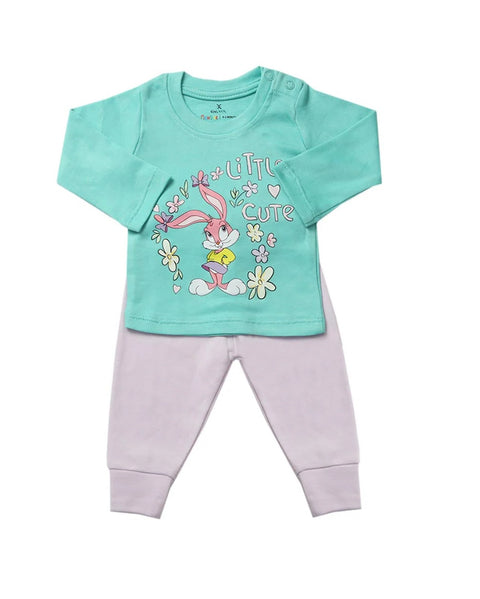 Eminent Newborn Girls 3Pcs Suit - Sea Green