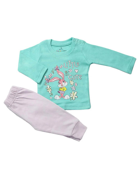 Eminent Newborn Girls 3Pcs Suit - Sea Green