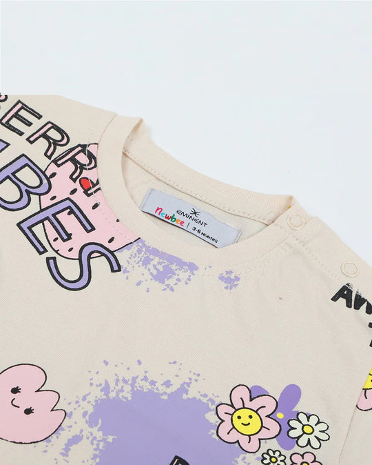 Eminent Newborn Girls T-Shirt - Pink