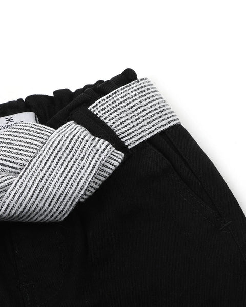 Eminent Newborn Girls Denim Pant - Black