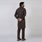 Eminent Men's Embroidered Kurta Pajama Suit - Chocolate