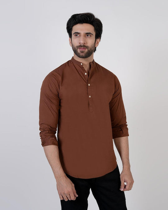 Eminent Men's Casual Plain Shirt - Coffee, Men's Shirts, Eminent, Chase Value