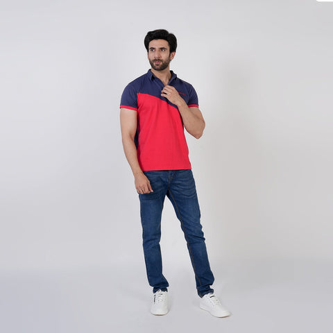 Men's Eminent Half Sleeves Polo T-Shirt - Navy Blue