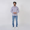 Eminent Men's Casual Chambray Shirt - Grey
