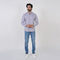 Eminent Men's Casual Chambray Shirt - Grey