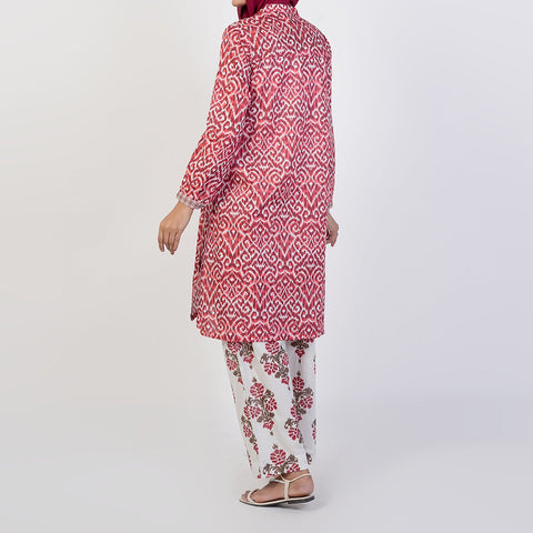 Eminent Women's Printed 02 PCS Suit - Maroon, Women Shalwar Suits, Eminent, Chase Value