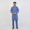 Eminent Men's Trim Kurta Pajama - Navy Blue