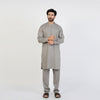 Eminent Men's Trim Kurta Pajama - Dark Grey