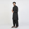 Eminent Men's Trim Fit Plain Shalwar Suits - Black