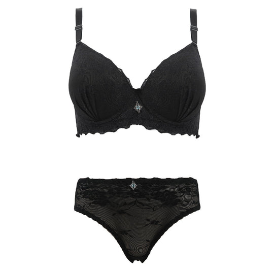 Eminent Foam Bra Set - Black, Women Bras, Eminent, Chase Value