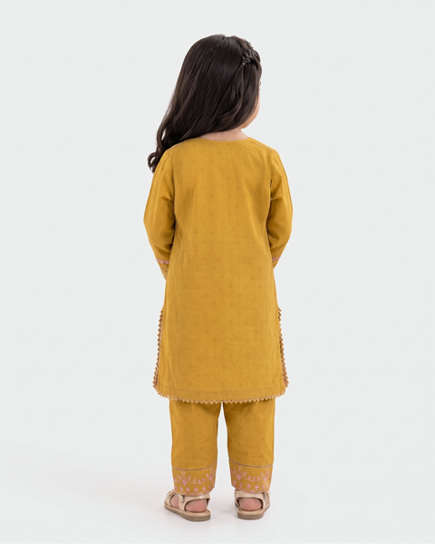 Girls' Signature Embroidered Dyed 2 Pc Suit