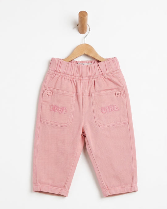 Newborn Girls' Cotton Pants