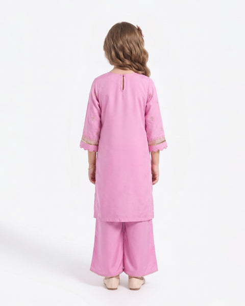Girls' Signature Embroidered Dyed 2Pc Suit