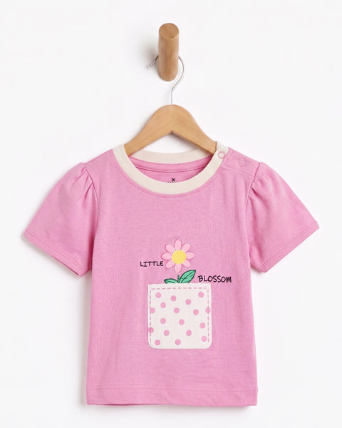 Newborn Girls' Interlock T-Shirt