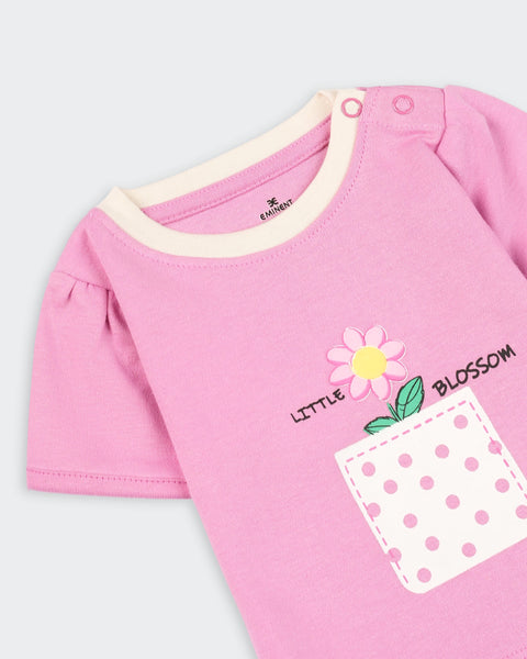Newborn Girls' Interlock T-Shirt