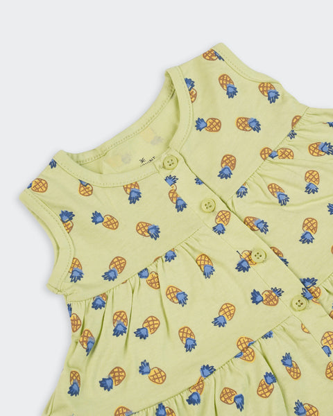 Newborn Girls' Single Jersey Frock