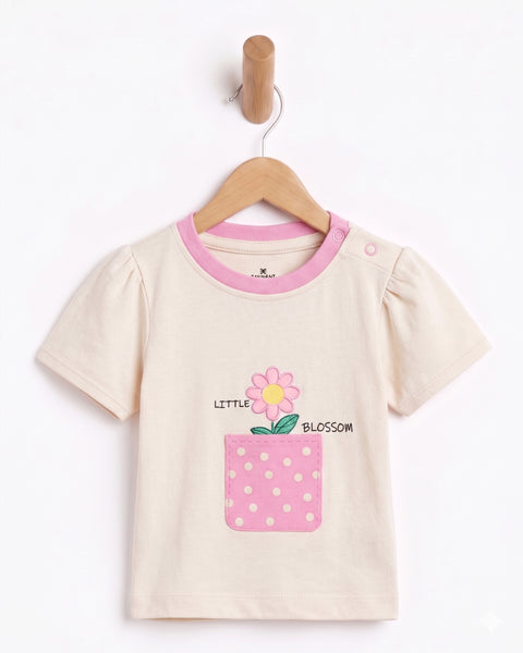 Newborn Girls' Interlock T-Shirt