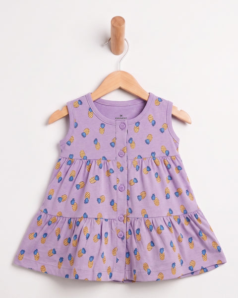 Newborn Girls' Single Jersey Frock