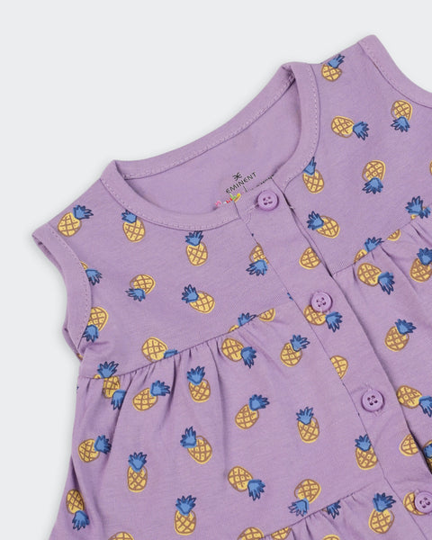 Newborn Girls' Single Jersey Frock