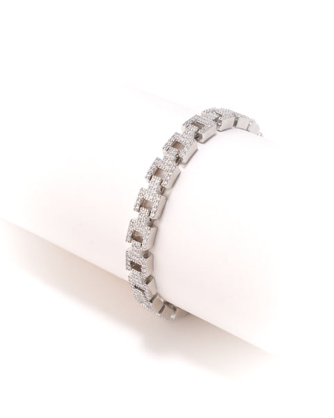 Women's Crystal Link Statement Bracelet