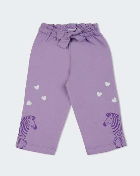 Newborn Girls Interlock Trousers