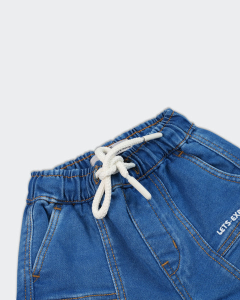 Newborn Boys Regular Denim Shorts