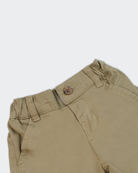 Newborn Boys Straight Twill Pant