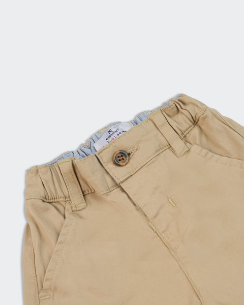 Newborn Boys Straight Twill Pant