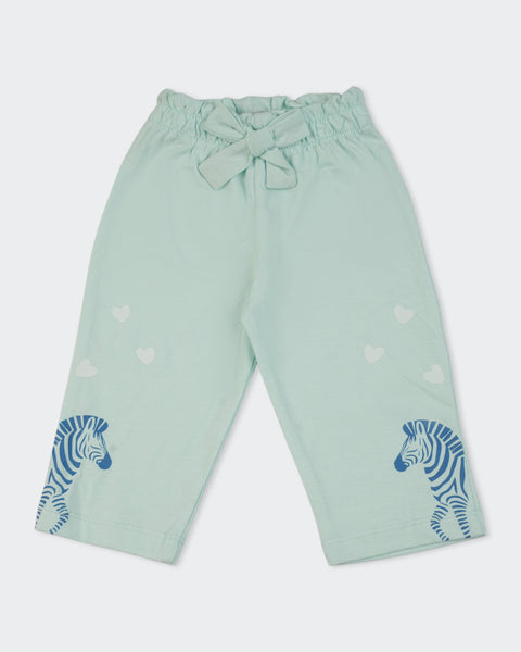 Newborn Girls Interlock Trousers