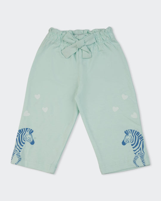 Newborn Girls Interlock Trousers