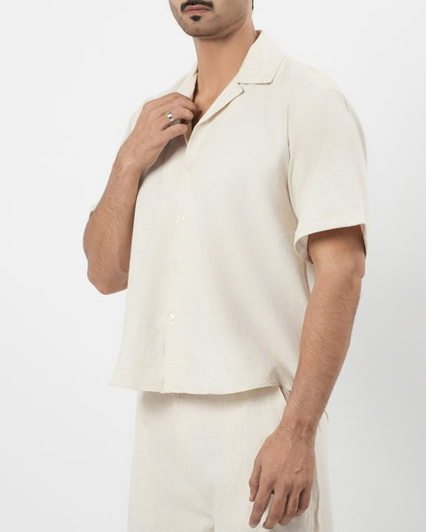 Men's Solid Polyester Co-ord Set