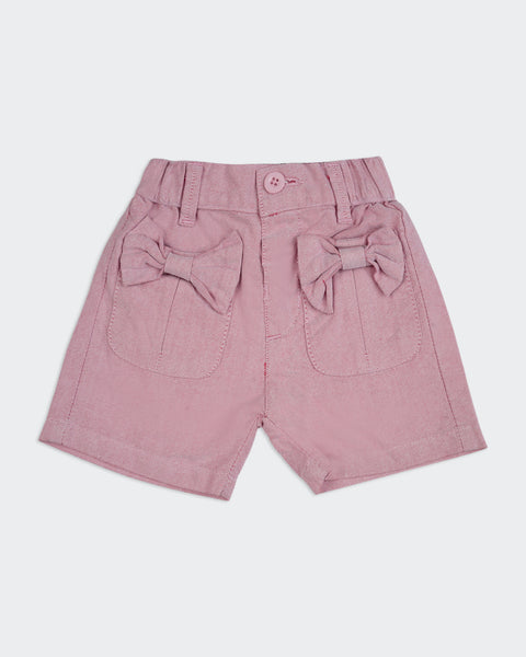 Newborn Girls Cotton Shorts