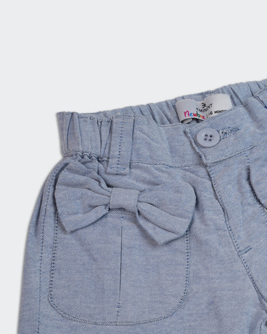 Newborn Girls Cotton Shorts