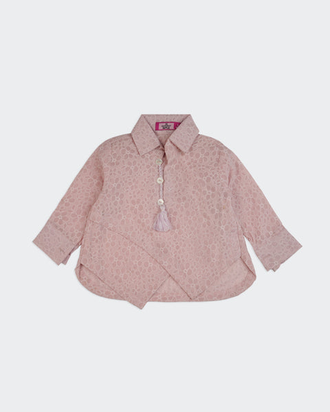 Girls' Floral Textured Kurti