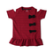 Eminent Girls Half Sleeves  Frock - Red