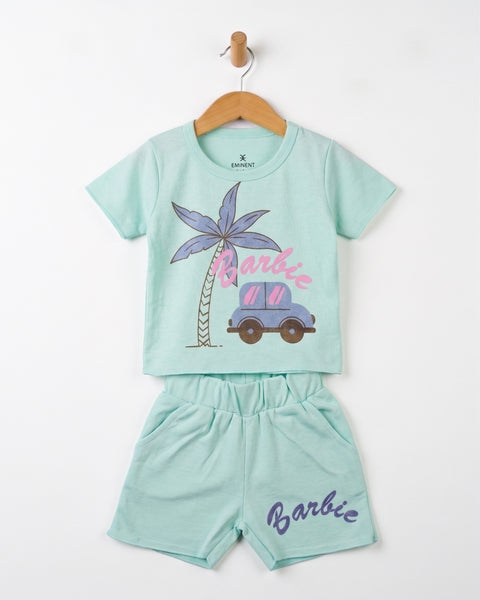 Newborn Girls' Interlock Co-ord Set
