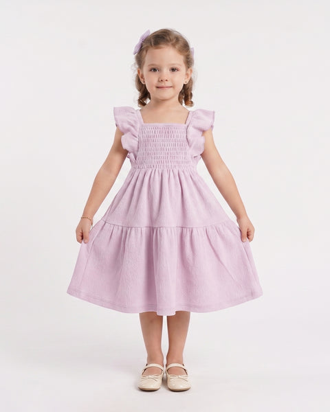 Solid Textured Frock
