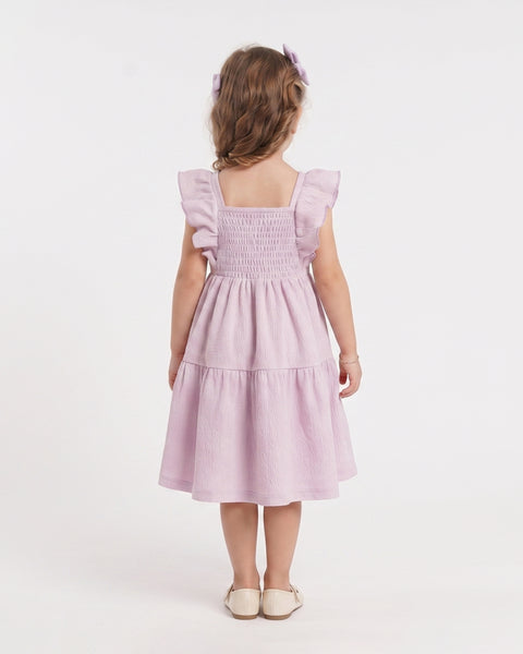 Solid Textured Frock