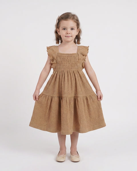 Solid Textured Frock